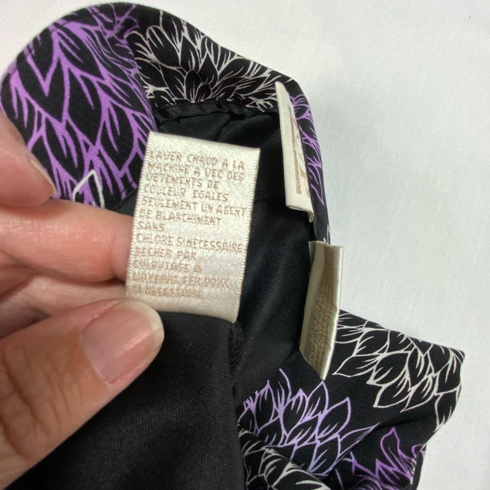 EP Pro Black and Purple Floral A-Line Skort Size 14 Golf Tennis Pickleball - Picture 9 of 10